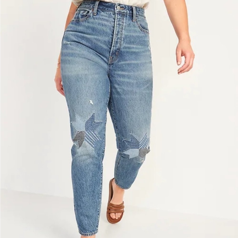 Old Navy O.G. Straight Patchwork Jeans